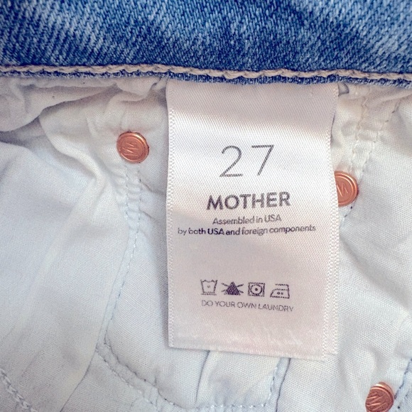 MOTHER The Insider Crop Step Fray Bootcut Jeans Limited Edition Wash Size 27 NEW - Picture 11 of 16